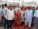 प्रधानमंत्री नरेंद्र मोदी की पत्नी का जोरदार एवं भव्य स्वागत