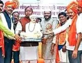 उमरेड में संत संताजी जगनाडे रथ यात्रा का स्वागत