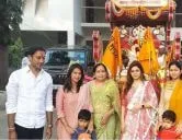 आ. संदिप क्षिरसागर कुटुंबीया कडुुन श्री संताजी रथयात्रेचे स्‍वागत