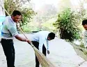 राष्ट्रीय तेली साहू महासंगठन ब्यावरा ने किया श्रमदान