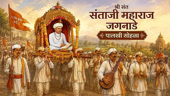 श्री संत संताजी महाराज जगनाडे पालखी सोहळा २०२६ कार्यक्रम पत्रिका