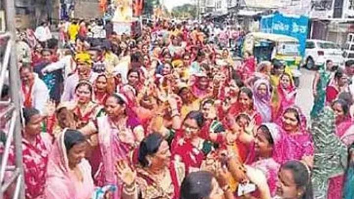 तेली जागृति सेवा संस्थान कोटा ने निकाली भव्य शोभायात्रा, समाजबंधुओं में दिखा उत्साह