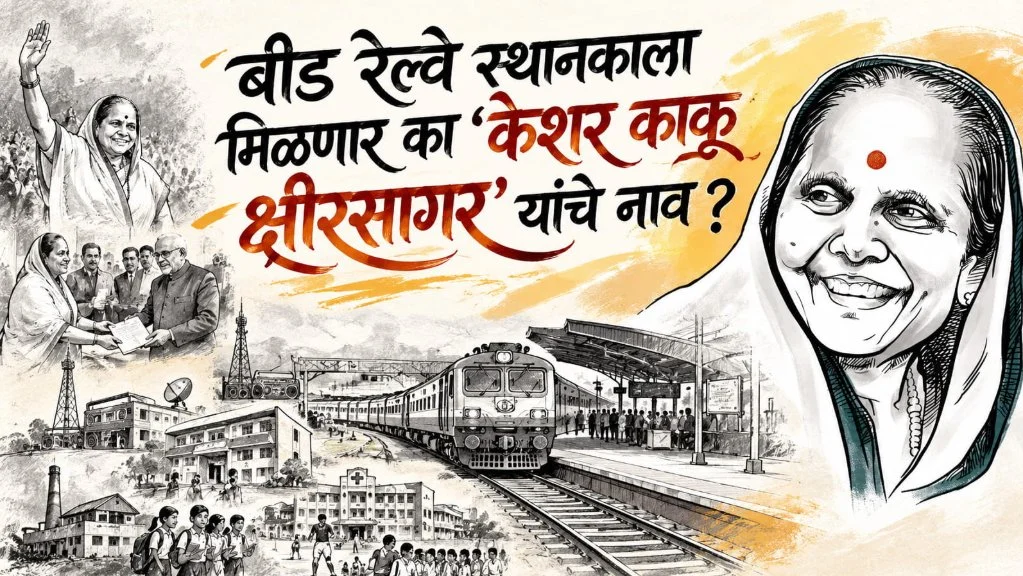 Beed Railway Station Naming Kesar Kaku Kshirsagars Name Proposed After 20 Years of Struggle