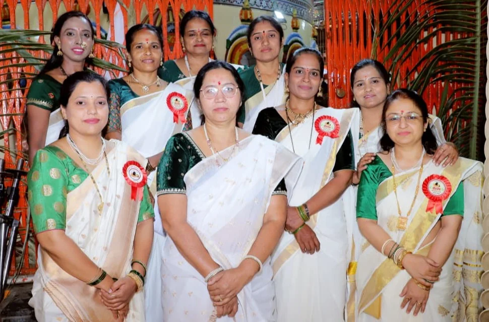 Navratri Festival Veerashaiva Teli Samaj Womens Committee in Latur Performs Kumkumarchan Puja Enthusiastically