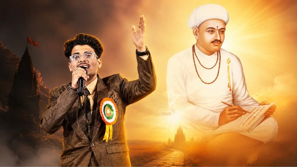 Raj Rayate Wins Hearts with Devotional Songs on Santaji Maharaj