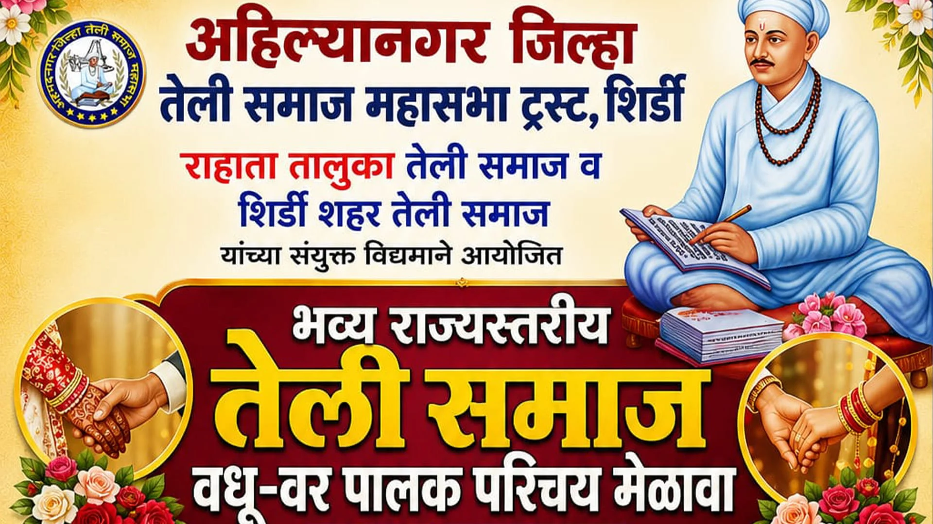 Teli Samaj Matrimonial Parents Meeting Organized by Ahilyanagar District Teli Samaj Mahasabha Trust Teli Samaj Matrimonial Parents Meeting Organized by Ahilyanagar District Teli Samaj Mahasabha Trust